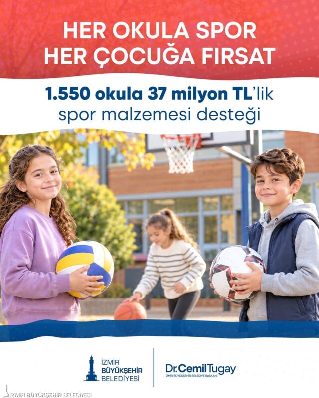 İzmir Büyükşehir Belediyesi, çocukların spor olanaklarına eşit erişimini desteklemek amacıyla