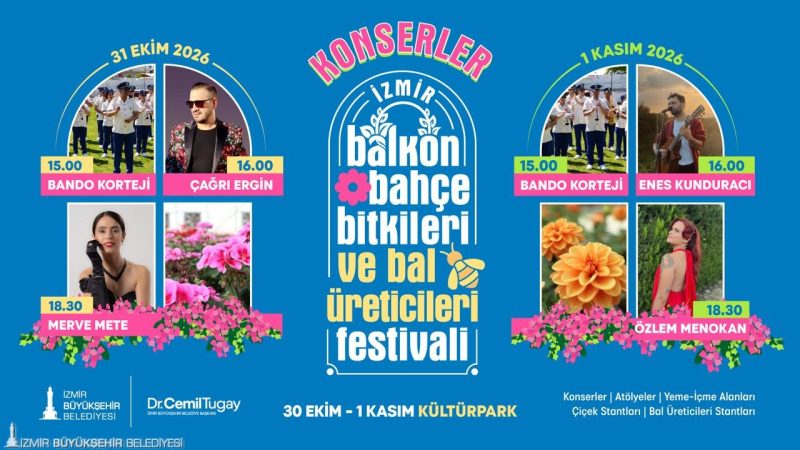 
İzmir Büyükşehir Belediyesi’nin düzenlediği 4. Balkon-Bahçe Bitkileri ve Bal Üreticileri