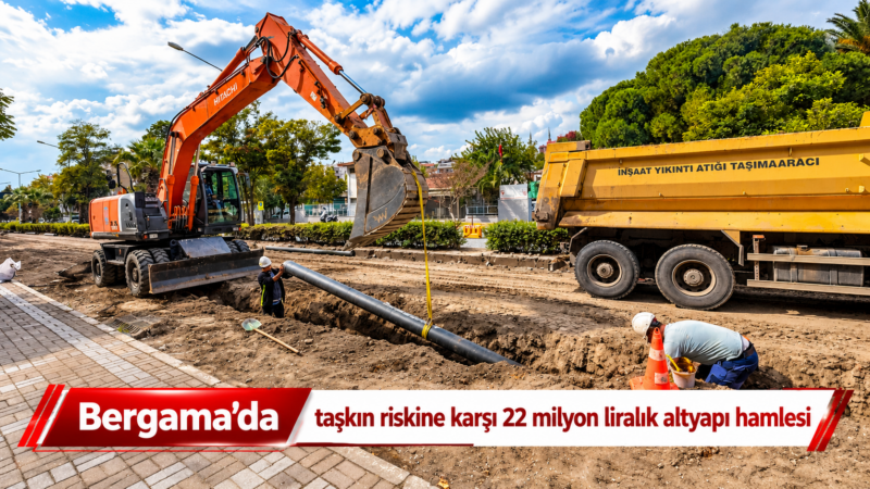 İZSU’nun Bergama’da taşkın riskini azaltmak ve içme suyu altyapısını güçlendirmek
