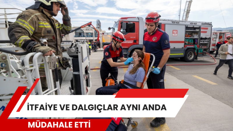 İzmir Büyükşehir Belediyesi İtfaiyesi, deniz ulaşımında yaşanabilecek acil durumlara karşı