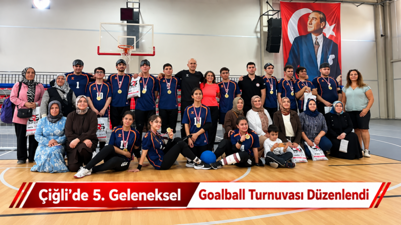 Çiğli Belediyesi Atatürk Kapalı Spor Salonu’nda gerçekleştirilen Goalball Turnuvası’nda görme