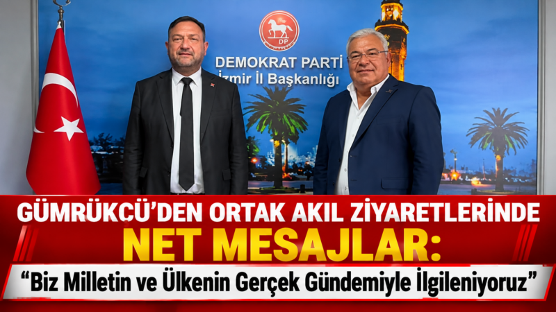 Cumhuriyet Halk Partisi İzmir İl Başkanı Utku Gümrükçü, kentte siyasi