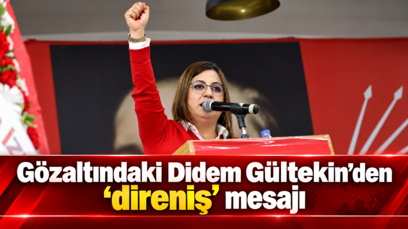 Bayraklı operasyonunda gözaltına alınan CHP Bayraklı İlçe Başkanı Didem Gültekin,