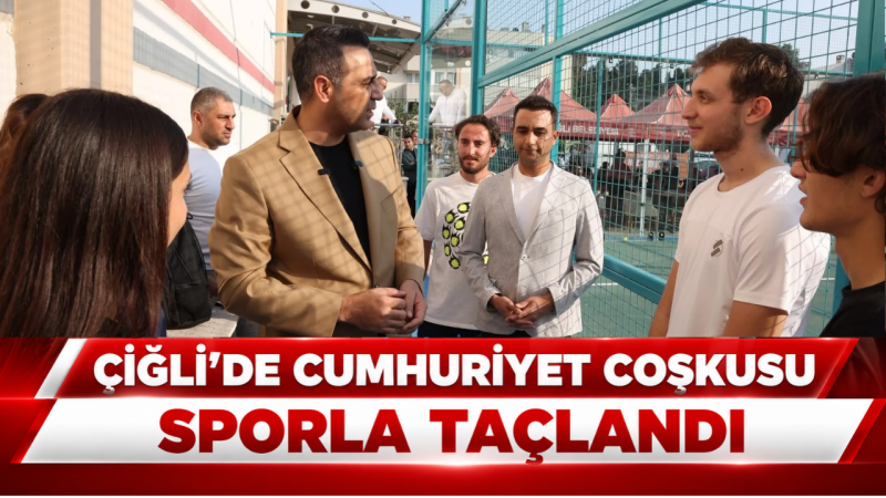 Çiğli Belediyesi’nin Cumhuriyet’in 103. kuruluş yıl dönümü kapsamında düzenlediği spor
