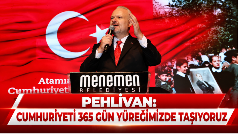 Menemen'de iki günlük Cumhuriyet Bayramı coşkusunun finali, Cumhuriyet Meydanı'nda gerçekleştirildi.