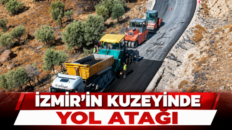 İzmir Büyükşehir Belediyesi, kuzey ilçelerinde yol yenileme çalışmalarını sürdürüyor. Bergama’da