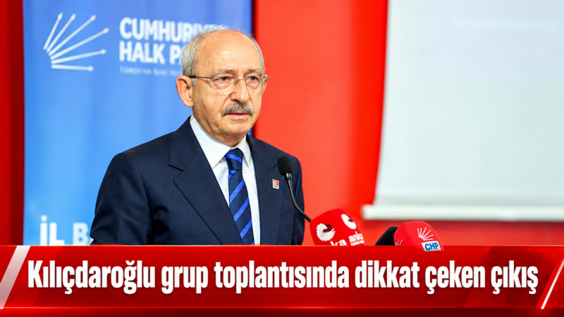 CHP Genel Başkanı Kemal Kılıçdaroğlu, partisinin grup toplantısında ekonomi, yolsuzluk