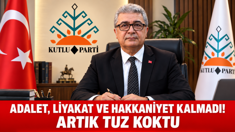 Kutlu Parti Genel Başkan Yardımcısı Dt. Hasan Yaman; Türkiye’de derinleşen