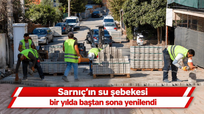 
İzmir Büyükşehir Belediyesi İZSU Genel Müdürlüğü, Gaziemir Sarnıç’ta 205 milyon